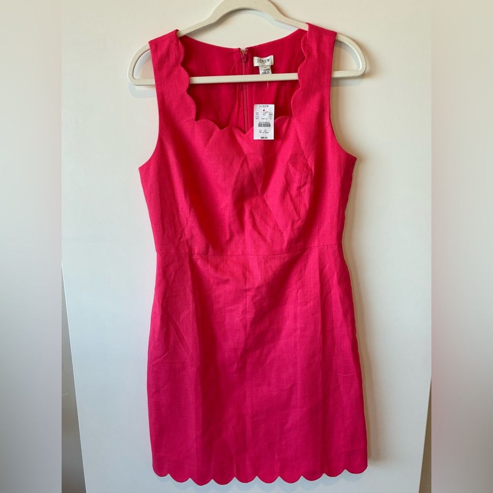 J-crew hot pink dress